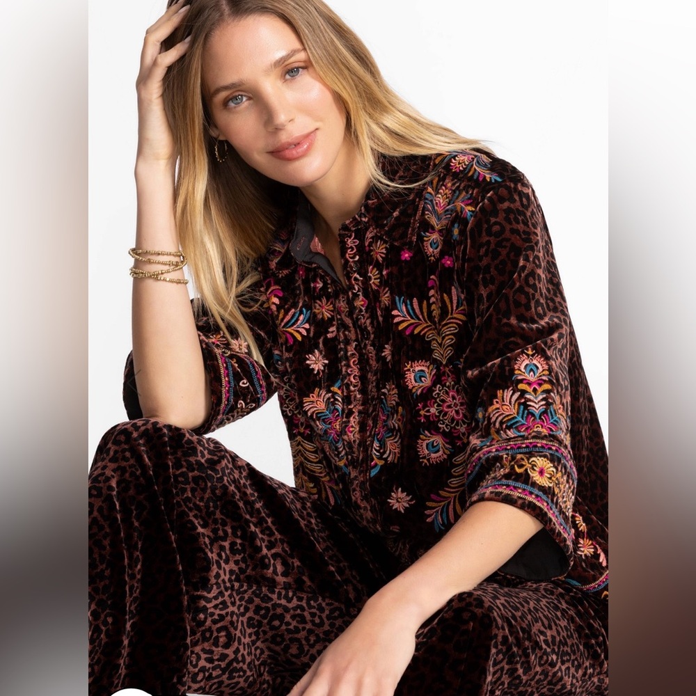 Johnny Was Leopard Top